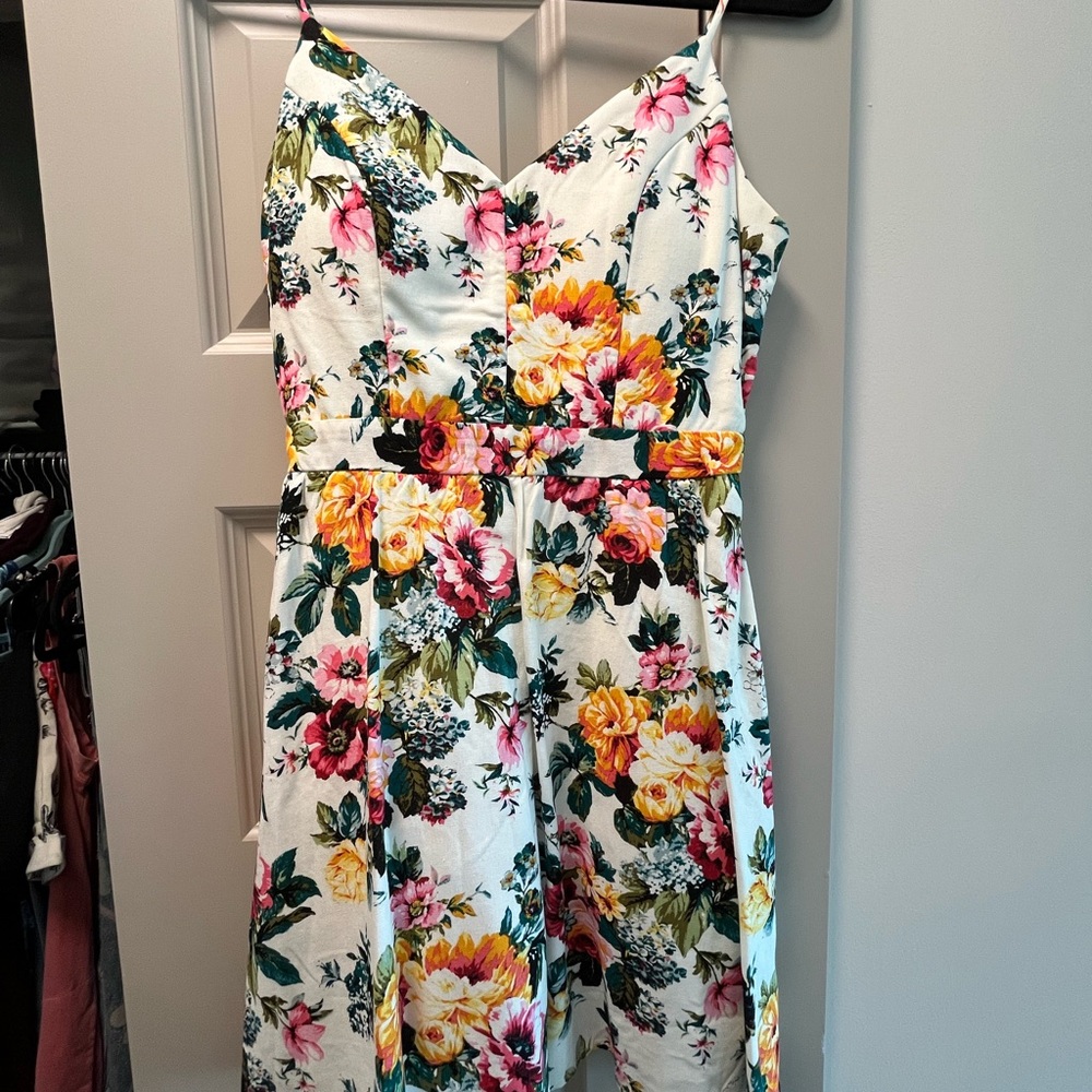 Floral Tulle Skirt Dress